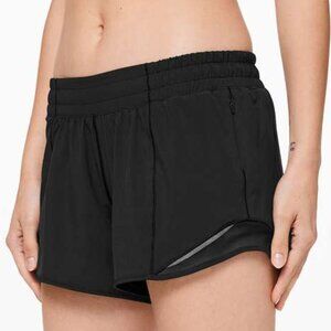 Lululemon Hotty Hot Short II *Long 4" - 10 Black